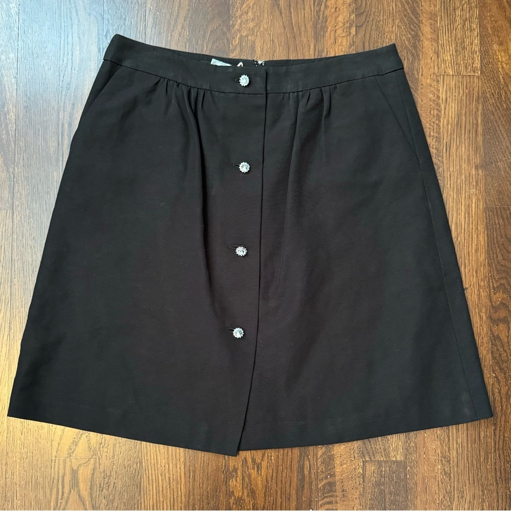 Talbots Skirt with Rhinestone Button Detail Size 8P
